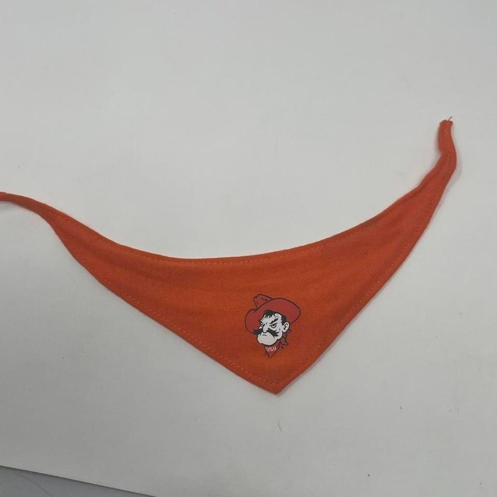 Vintage Oklahoma State University OSU Pistol Pete Mini Plush Doll Bandana